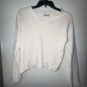 Vince Cream V-Neck Sweater for Women
